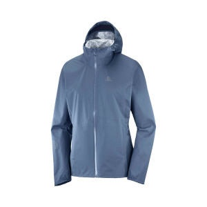Geaca alergare Salomon Lightning Waterproof Bleumarin femei