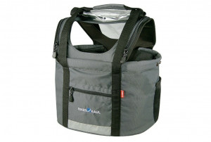Geanta pentru caine, 38 X 29 X 25/40 cm KLICKFIX, gri