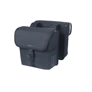 Genti Duble Basil Go Solid Negru, 14x27x31cm, 32 l