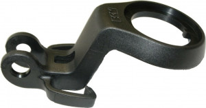 Headlight brackets b&m head tube mount. 1 1/8" plastic BLK