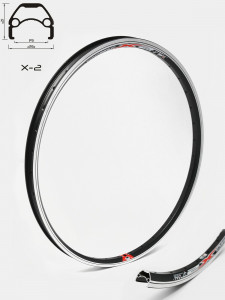 Janta CROSSER X2 26" 36H Negru