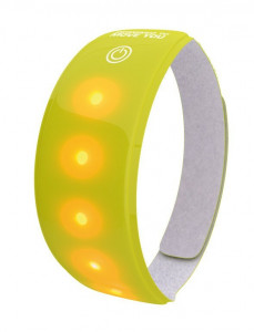 light band Wowow 5 LEDs yellow 3M, with hook and loop fastener