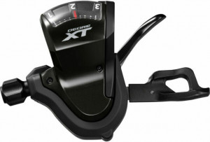 Maneta de schimbator Shimano Deore XT SL-T8000, stanga, 3 vit., cablu 1800mm
