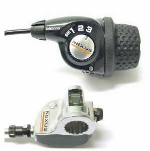 Maneta de schimbator Shimano Nexus SL-3S35E, revo, cablu 2200mm, camasa neagra SP40 2000mm