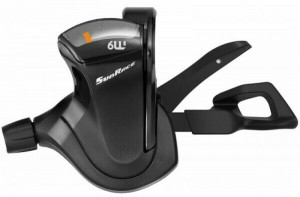 Maneta schimbator Sunrace DLM903 Trigger, 3 vit, neagra, AM