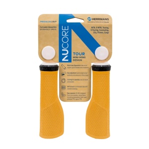 Mansoane Herrmans Nucore Tour Peak 130mm, Diametru 22mm, Amber DD47 BL+BR