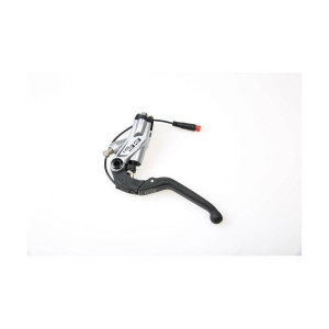 Master HS33e, closer, 4-finger silver aluminum lever blade with ball-end, black, HIGO-Closer, normally open, 150 mm tubing length (P U = 1 piece)