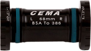 Monobloc CEMA BSA, Stainless Steel, FSA386, ROTOR 30 mm, 30 mm, negru