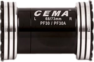 Monobloc CEMA PF30 Interlock, Shimano, Oțel Inoxidabil, 24 mm, Negru