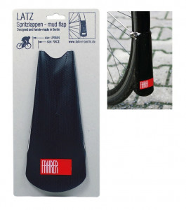 mud flap Latz Race Fahrer black, for Road bikes