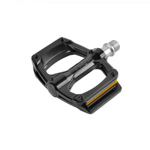 Pedale Wellgo C324, alu, corp turnat, bucse, cuie turnate, negre, 321gr, OEM