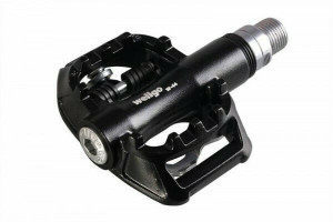Pedale Wellgo W-44B, Road, alu, rulmenti, negre, 361gr. AM