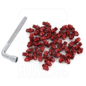 Pini pedale Funn Street M4x4mm plus cheie pentru montare 50 bucati rosii