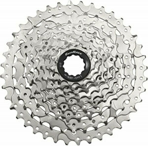 Pinioane Sunrace CSM980 AY, pe caseta, 11-42T, 9 vit, nickel, AM