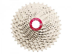 Pinioane Sunrace CSMX0 TAW caseta 11-36T 10v argintiu/rosu