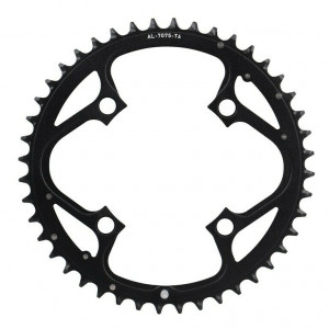 Placa pedalier MTB 44T, V4 104mm BC, 4mm, aluminiu negru