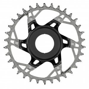 Placa pedalier Sram T-type XX, 12s. 36 T.,BL/SILVER,ALUM.,DM,FOR SHIM. STEPS