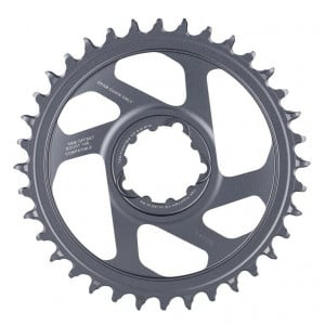 Placa pedalier Sram X-Sync2 Eagle Boost 36T, gri, aluminiu, offset 3mm, DM, 12V