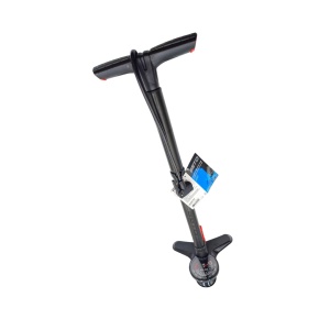 Pompa BETO, de podea cu rezervor pt. Tubeless, cap dublu+accesorii minge/saltea, manometru, max 11bar(160psi), neagra
