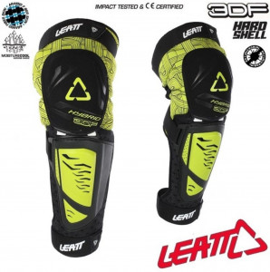Protectie Leatt genunchi si tibie Guard 3DF Hybrid EXT black/lime