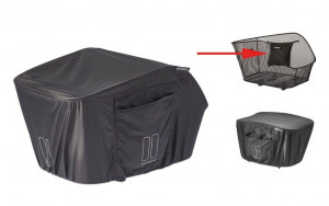 Protectie Ploaie Basil size L for r.baskets Icon,Bold, Cento, black