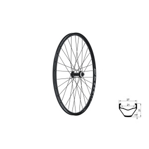 Roata fata KLS VALOR 21 DSC F, 28/29", 32h, Negru