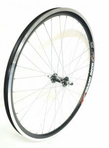 Roata fata Remerx Grand Rock 559x19 dubla,spite Sapim zinc, butuc alu Bitex A771F negru
