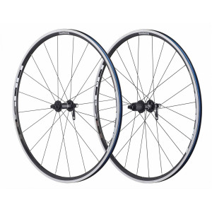 Roti Shimano WH-R501A fata + spate pentru 8/9/10v old 100/130mm QR spate 168mm janta clincher neagra spite plate fara husa