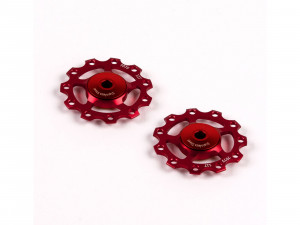 Rotite schimbator spate 9/10/11V Pulley wheels Stainless - red