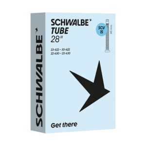 Schwalbe SCV 15 Camera 28 Inch 23/30-622/630 Clik Valve 60mm