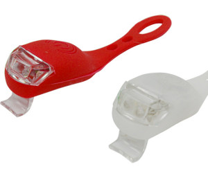 Sclipitor set Eastpower DC-488, silikon, rosu si alb, 2 leduri, baterii (2xCR2032 incluse)