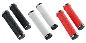 Sram silicone grip w. screw security black, w. double clamps and End Plug