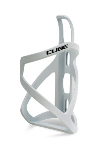 Suport Bidon CUBE Bottle Cage HPP Left-Hand Sidecage matt white n glossy black