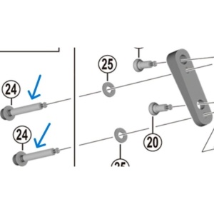 Surub Fixare Etrier SHIMANO Tip C BR-R9170 Prindere Spate De 20mm