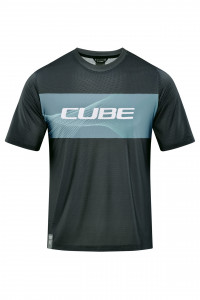 Tricou Ciclism Cube Vertex Round Neck Jersey S/S Grey Mint