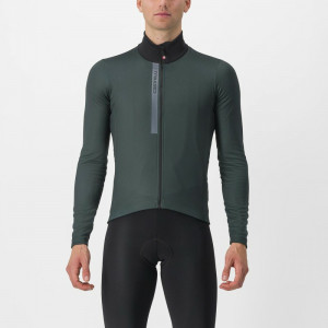 Tricou cu maneca lunga Castelli Entrata Thermal Verde Inchis