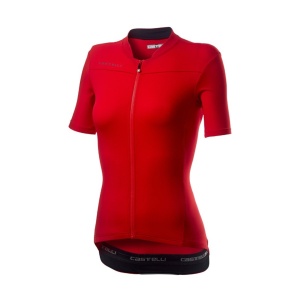 Tricou cu maneca scurta Castelli Anima 3 Dama Rosu/negru
