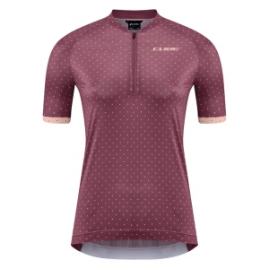 TRICOU CUBE ATX WS HALF ZIP CMPT S/S BERRY