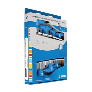 Unior 193HXSCS Set Chei Imbus Cu Maner T Si Cap Bila 2.5-10mm