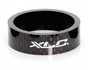 XLC A-head spacer black, 10mm, 1", carbon