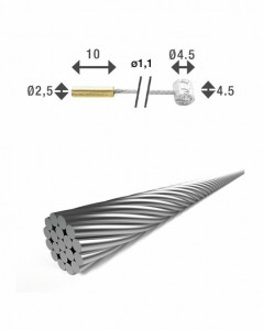 XLC shift inner cable ? 1.1/2,250mm 2 nipples