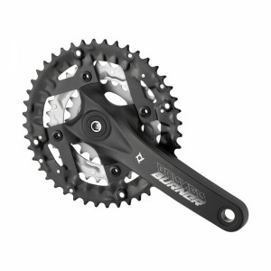 Angrenaj Prowhell Burner-401-N, 170mm, 22/32/44T otel negre, pentru 9 pinioane (foi schimbabile) OEM