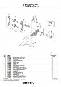 Ansamblu placa exterioara Shimano RD-M7000-11-GS