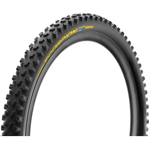 Anvelopa pliabila PIRELLI Scorpion Race DH S 29 x 2.5, DualWALL+, 60 TPI SmartEVO DH, TLR, Negru/Galben