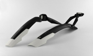 Aparatori Simpla ADHD SDL 27,5'-29' ptr.bicicleta cu suspensie, strangere rapida, negru/alb, B360
