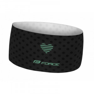 Bandana Force Points, negru/turcoaz, UNI