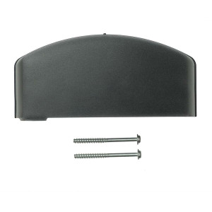 Battery holder kit, black, incl. top cover and 2 x thread forming screws K35x42/22