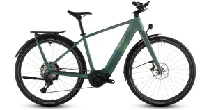 Bicicleta Electrică Cube KATHMANDU HYBRID C:62 SLT 400X, Seafoam CHROME, 2026 - 28"