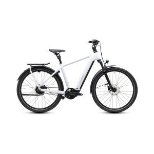 Bicicleta Electrica Cube Kathmandu, Hybrid Deluxe PRO 800, Metallicwhite Chrome 2027 - 28"