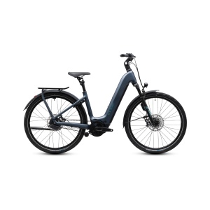 Bicicleta Electrica Cube Kathmandu, Hybrid Deluxe SLX 800 Easy Entry, Mineralblue Blue 2027 - 28"